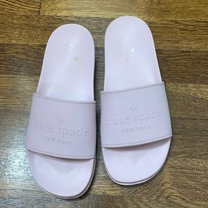 Kate Spade New York Canvas Slip-On Platform Sandals - 8B